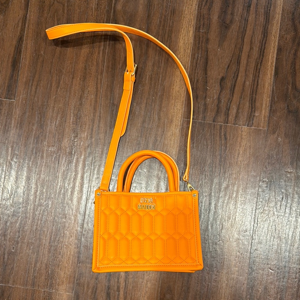 Tory Burch Orange Quilted Handbag